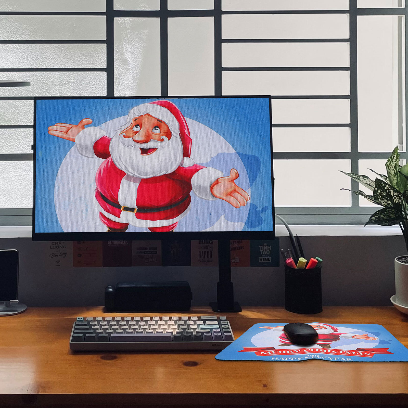 Коврики Для Мыши С Christmas Рисунком 2 Штуки Уникальные Коврики Для Компьютера 30.00X25.00X0.10Cm