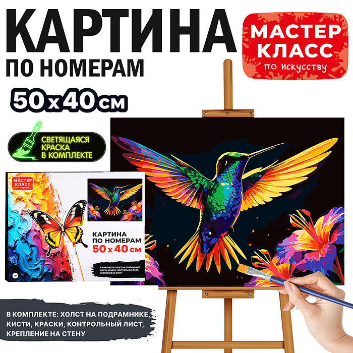 Картина по номерам MKR5040-150 "Колибри" 50*40 см