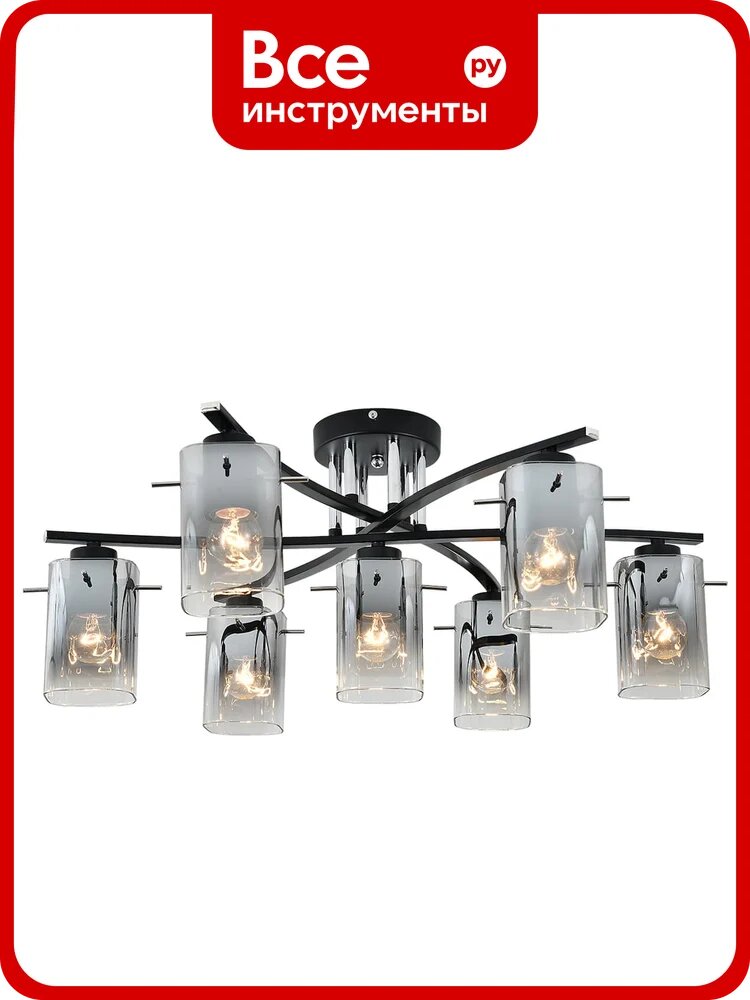 Люстра потолочная ESCADA E27x40W Black 1101/7P 1101/7P Black