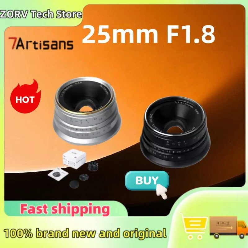 Объектив 7artisans 25mm F1.8 Fuji XF sliver