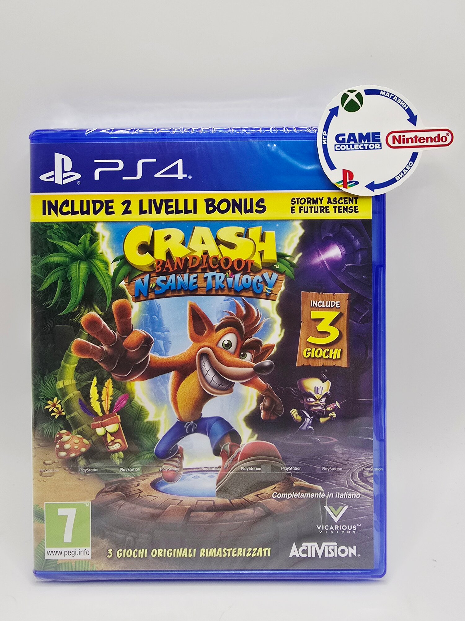 Игра Crash Bandicoot N.sane Trilogy для Sony PlayStation 4 на диске на английском языке.