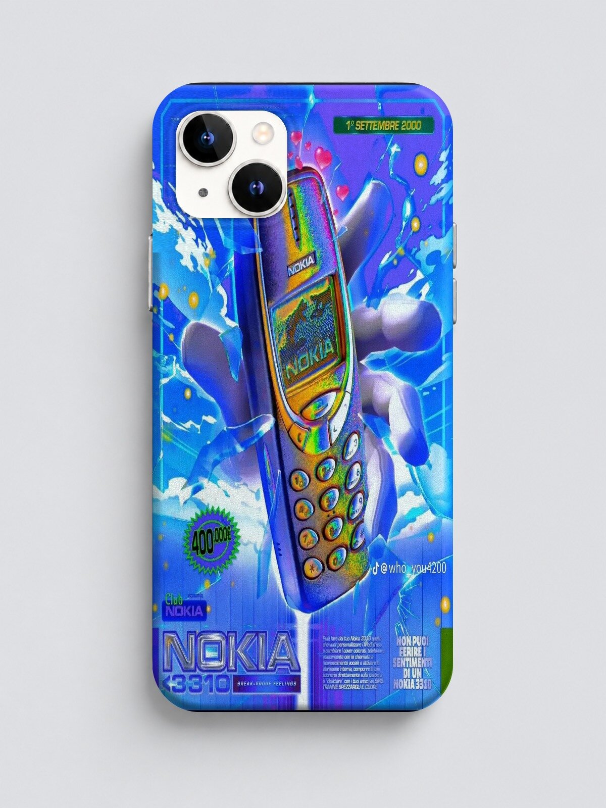 Силиконовый чехол на iPhone 13 Nokia 3310 y2k