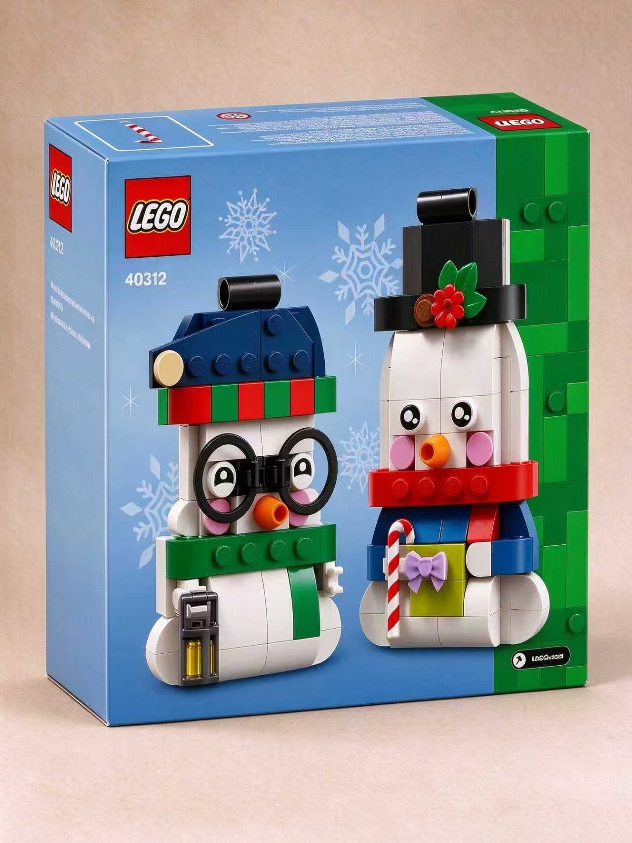LEGO 40812 это ограниченная рождественская серия 2025 года Украсьте снеговиков.