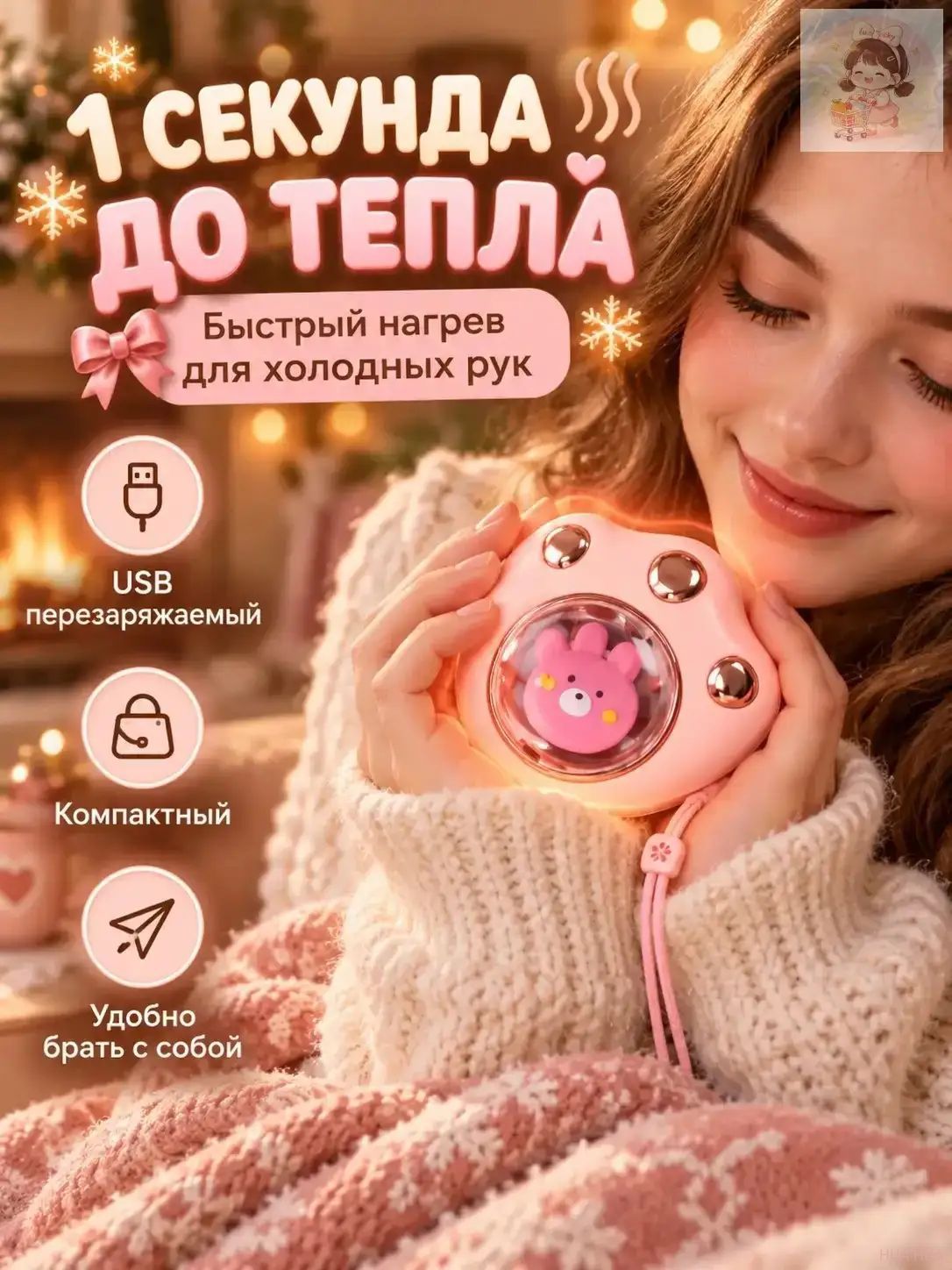 Электрическая грелка для рук аккумуляторная