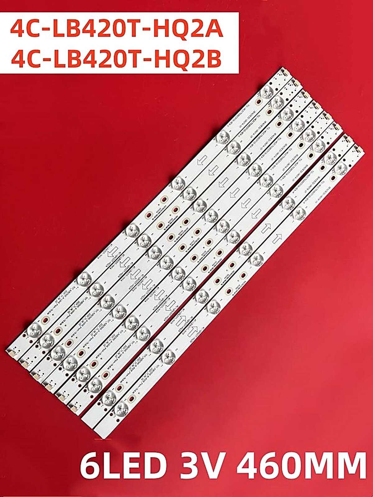 8 шт. Подсветка 4C-LB420T-HQ2B / HQ2A для T42ED13DHU-02B T42E32HU LVF420AUDX Fusion fltv-42t25 4C-LB420T-YH1A