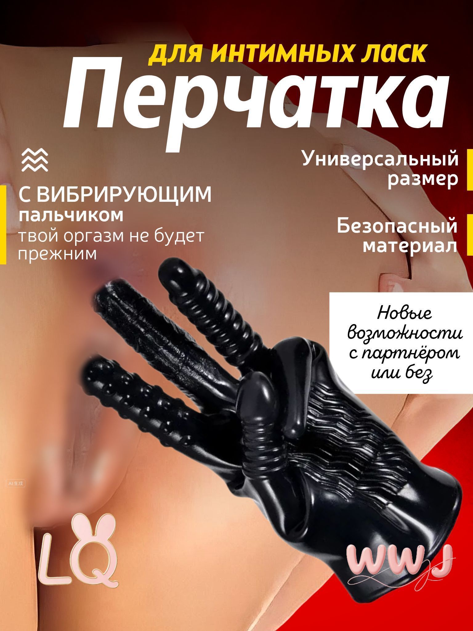 Вибратор, цвет: черный, 24 см