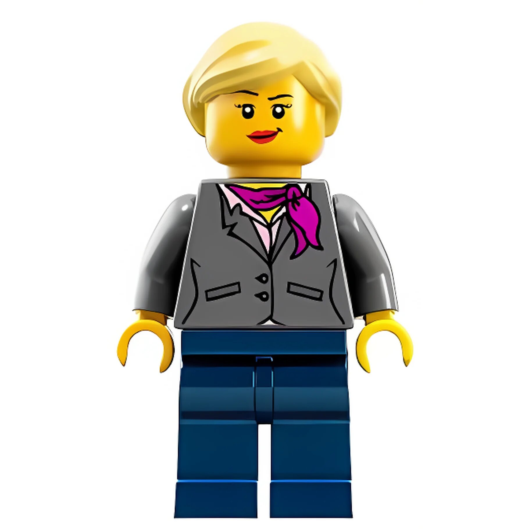 Минифигурка Lego Ideas (CUUSOO) Research Scientist Female, Magenta Scarf idea009 U
