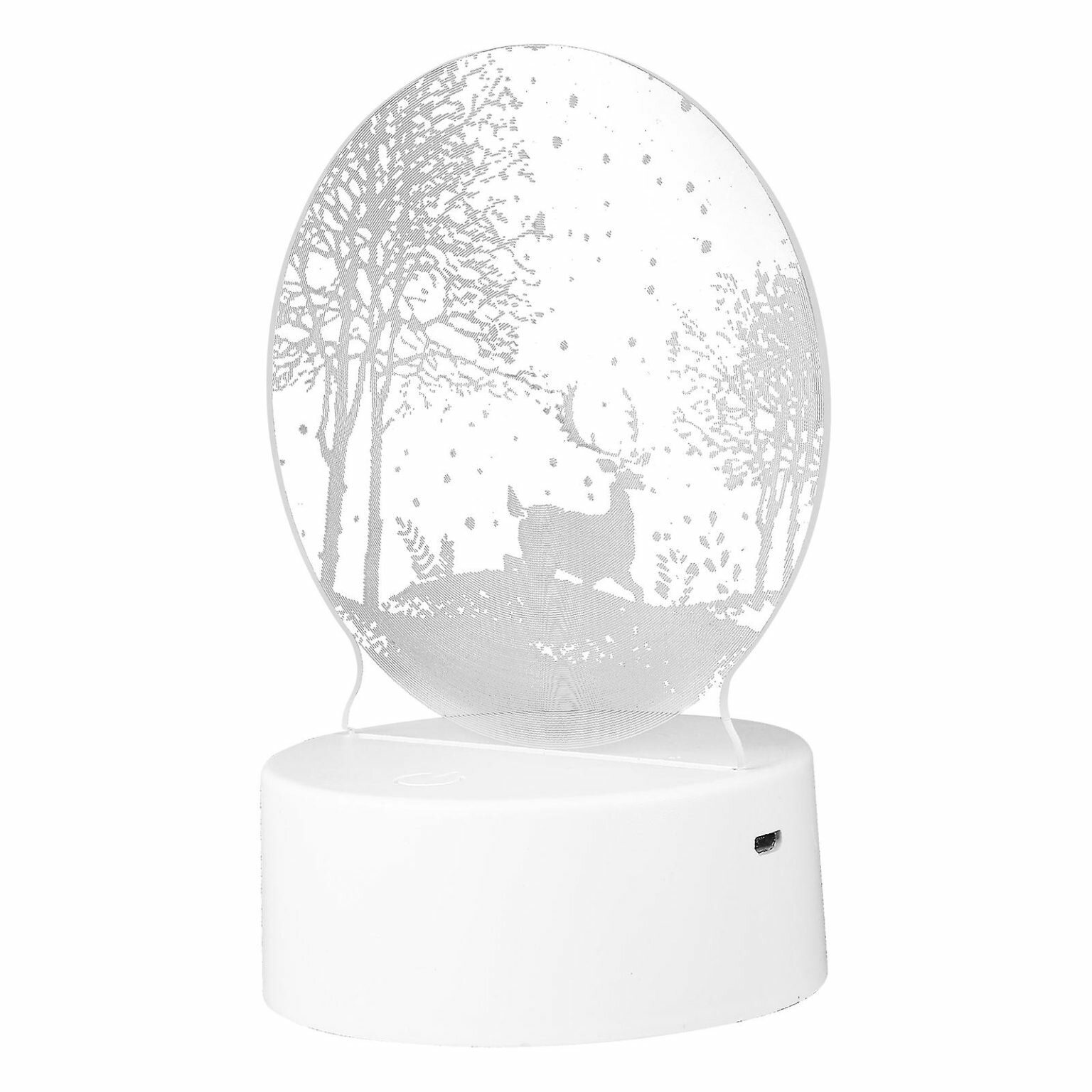 Decoracin De Navidad Para Exteriores Рождественский подарок Акриловый 3D ночник с животными Ni