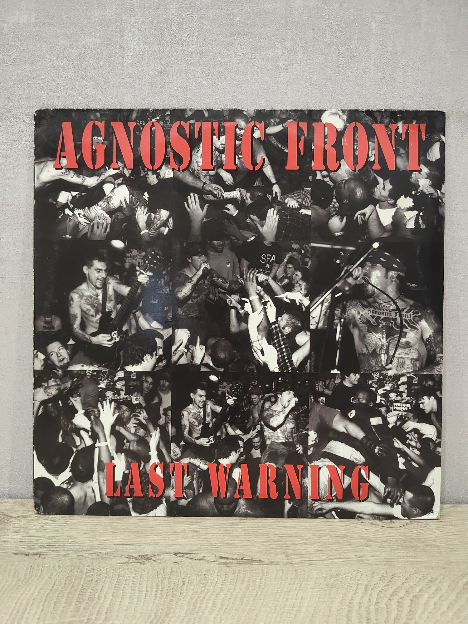 Agnostic Front - Last Warning (1st press, Germany, 1999 год, RED vinyl), Виниловая пластинка, LP