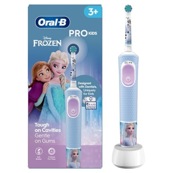 Зубная щетка Oral-B Холодное сердце , аккумуляторная, для детей от 3 лет, фиолетовый