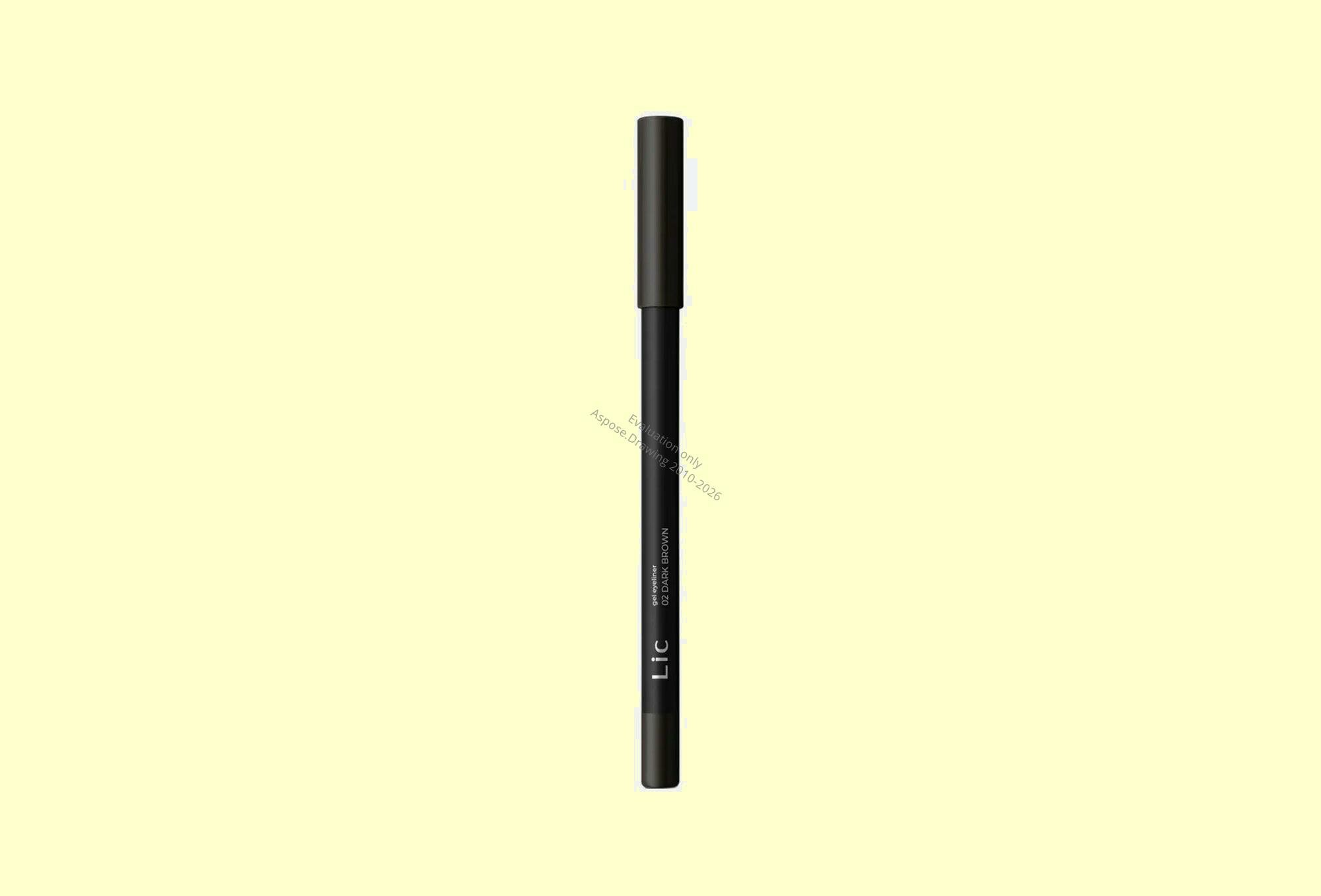 Карандаш для глаз Lic Gel eyeliner, оттенок 02, Dark brown, 1.3 г