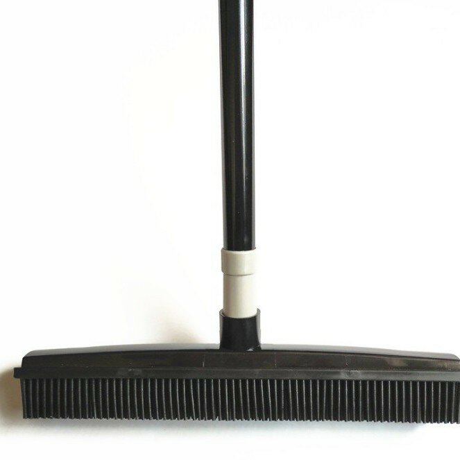 Резиновая щетка-веник Rubber Broom для уборки шерсти питомцев, очистка ковров, сбор волос и пыли