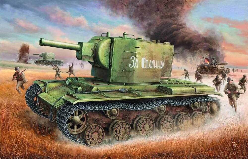 Trumpeter Сборная модель Советский танк КВ-2 масштаб 1/35