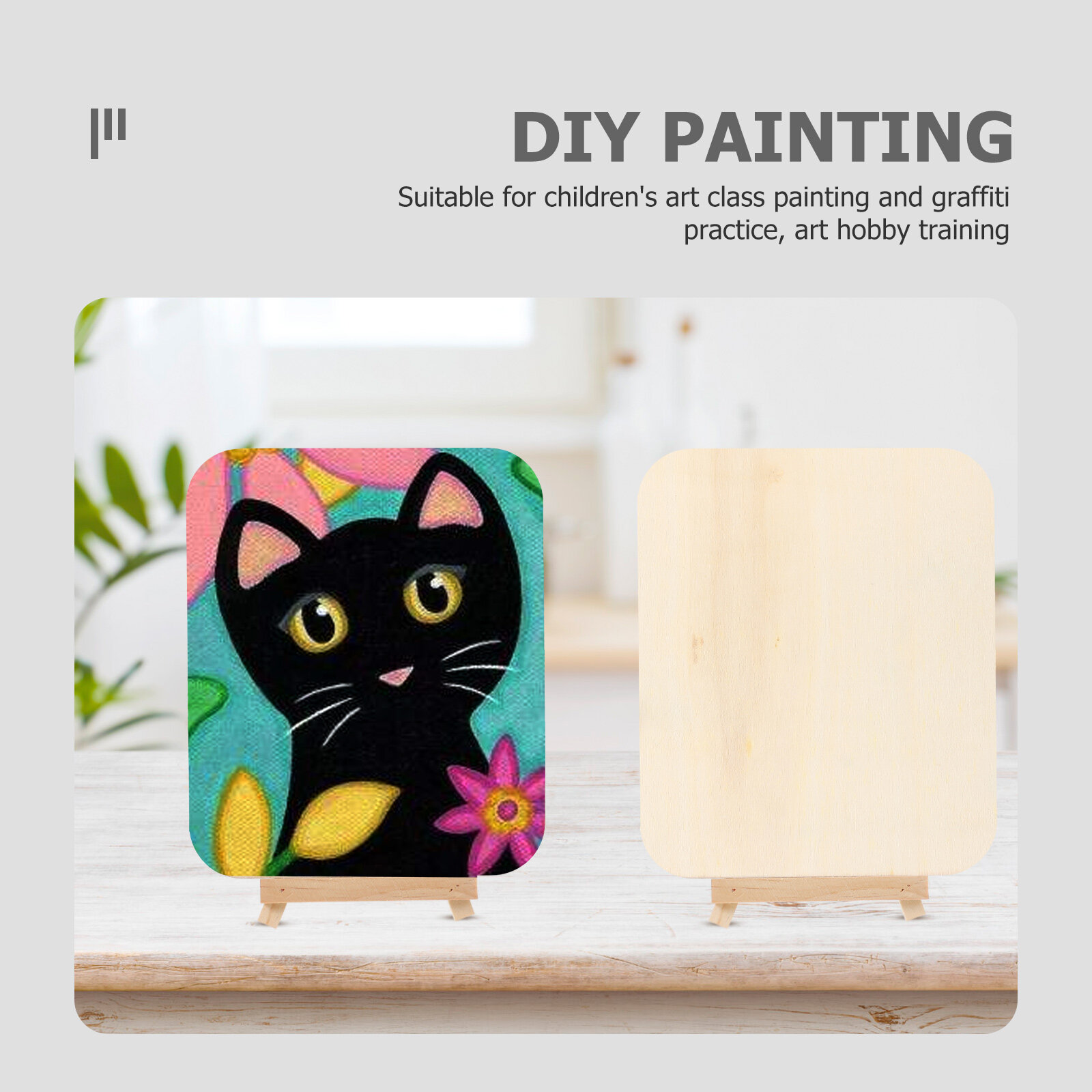 Доски Для РисованияDIY 5 Наборов Мультифункциональные Деревянные Доски С Подставками 18X15CM