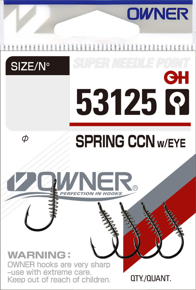 OWNER Крючок Spring Chinu w/Eye BC №2 5шт