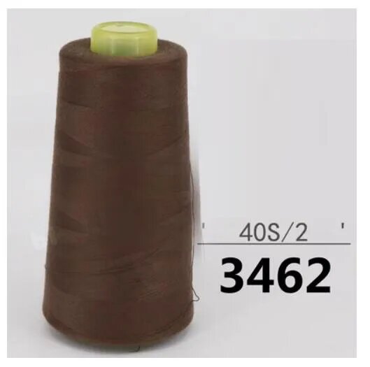 Полиэстерная швейная нить Vestone 3000 ярдов 40s/2 для вышивки Коричневый, 3462