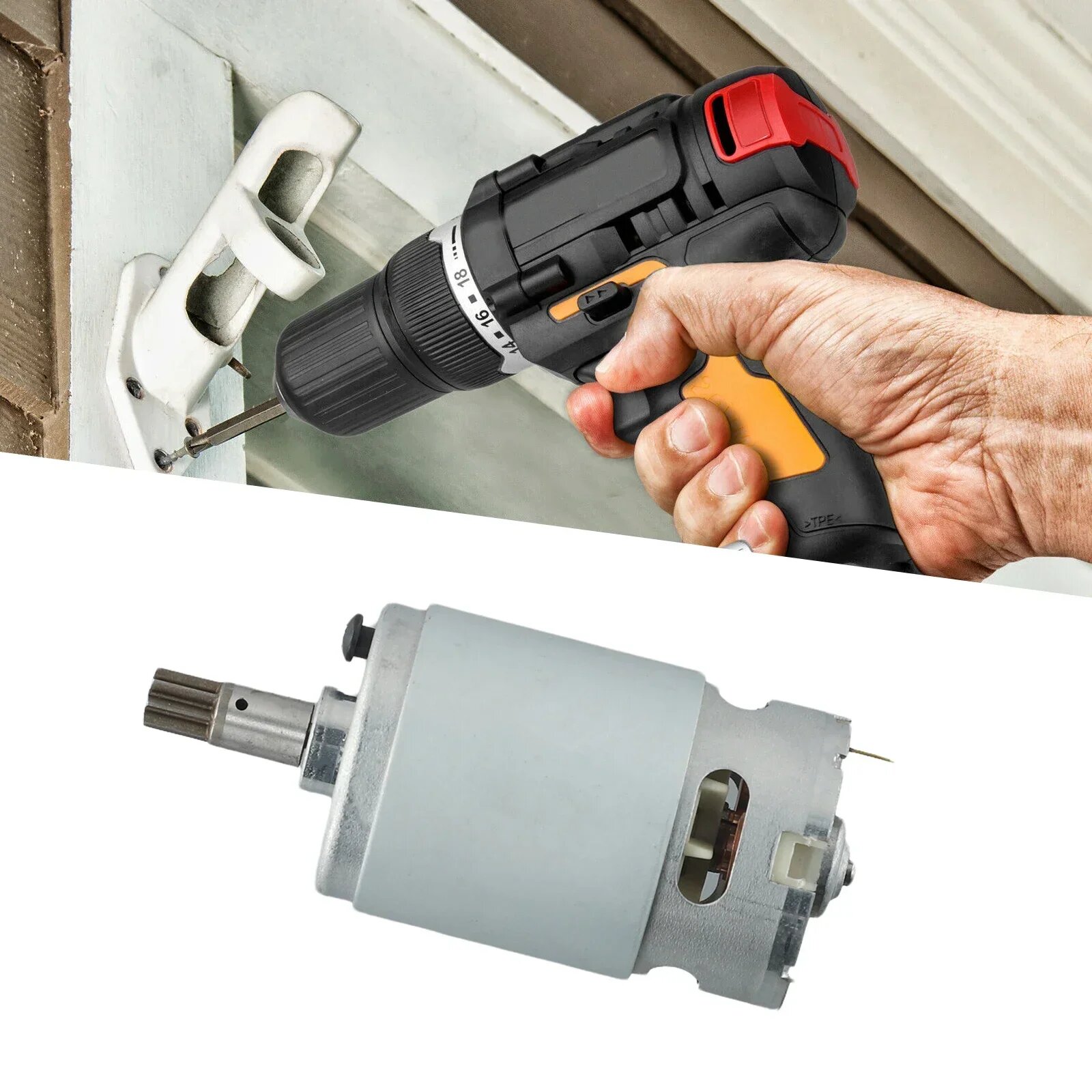 Металлические двигатели VIBRATITE RS-550VD-6532 H3 18В 8 зубьев 7,7 мм