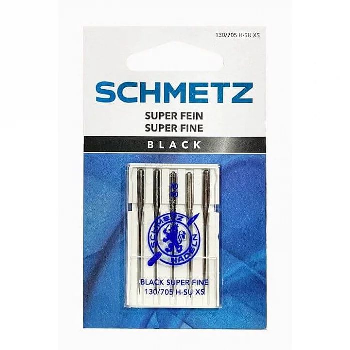 Иглы SCHMETZ стандартные с покрытием антиклей 130/705 H-SU XS, №70, 5 шт.