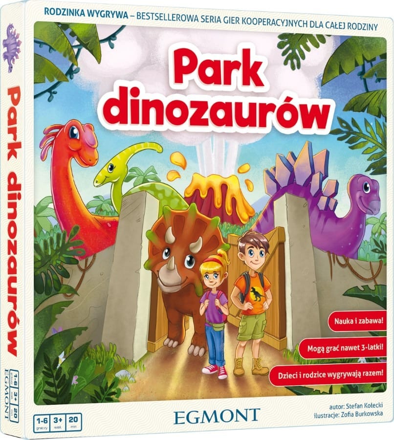 Настольная игра Egmont Парк динозавров , семейная кооперативная игра для детей