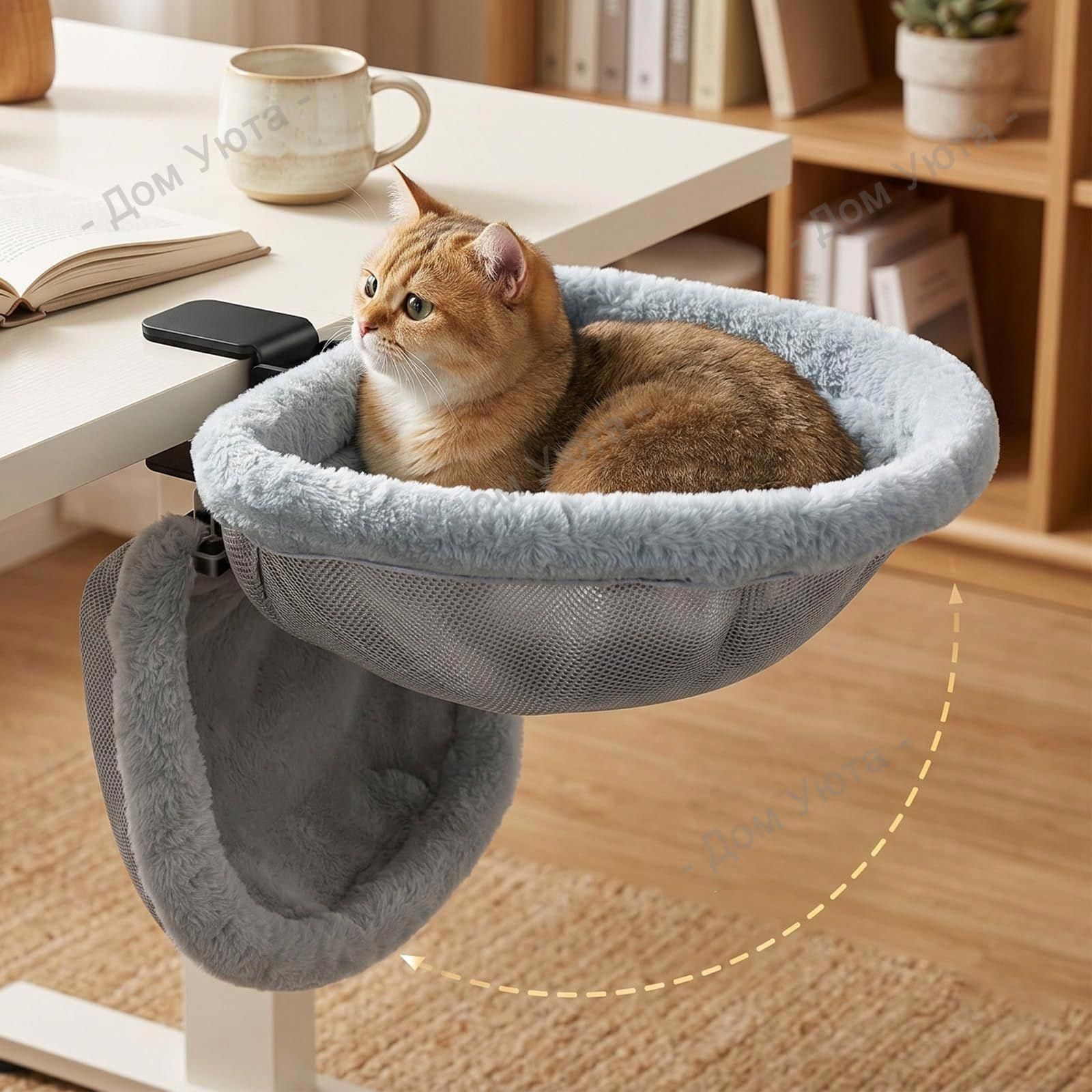 Лежанка для кошек на стол с креплением, Артикул: 5725617142, FillerMaterial_0: Утеплитель