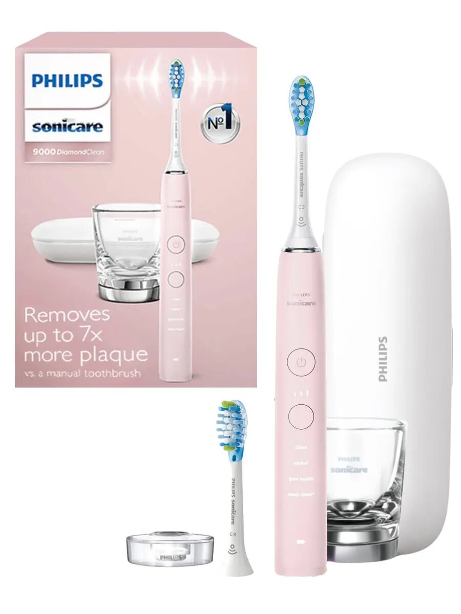 Philips Электрическая зубная щетка Sonicare DiamondClean 9000 серии HX9912--SD926
