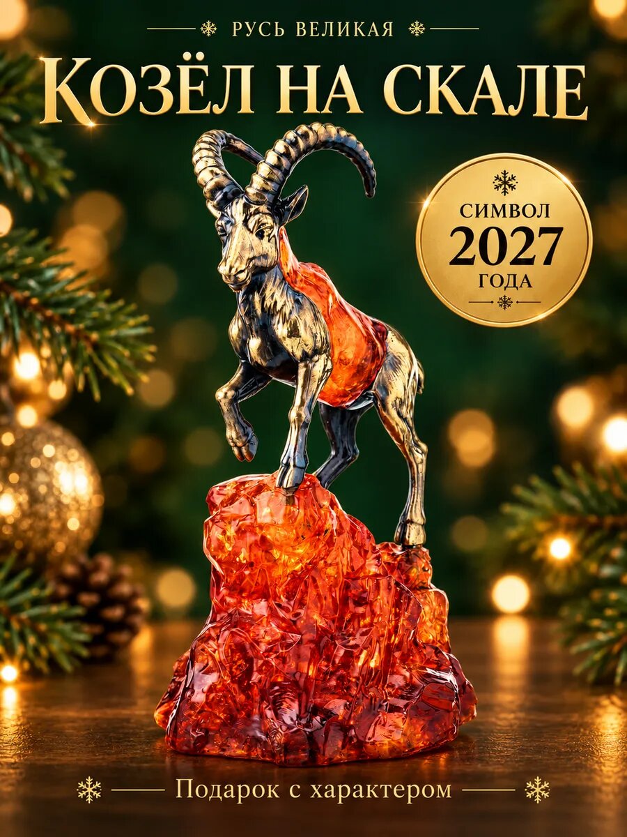 Скульптура "Козёл на скале". Символ 2027 года