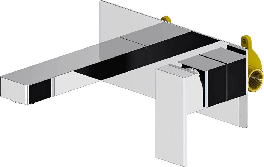 Смеситель для раковины Timo Selene 2071/00SM встраиваемый, скрытого монтажа, хром, глянцевый, кран для ванной в раковину, из латуни, рычажный, с керамическим картриджем