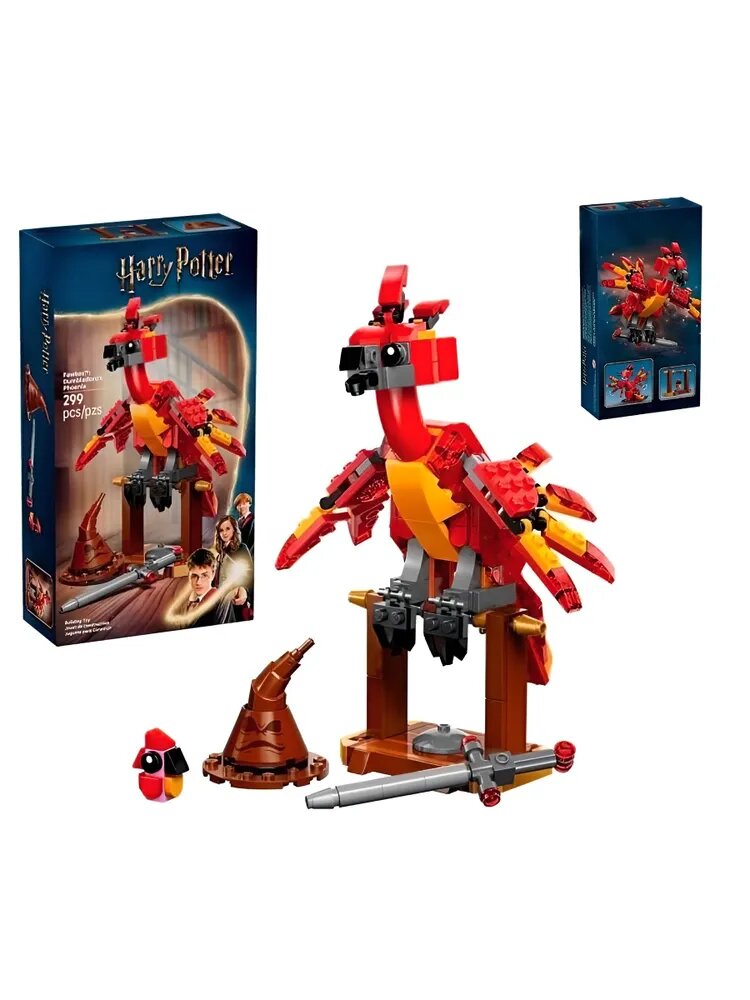 Конструктор Harry Potter 99930 "Феникс Дамблдора" 299 деталей (Гарри Поттер/Хогвартс/Подарок для девочки и мальчика)
