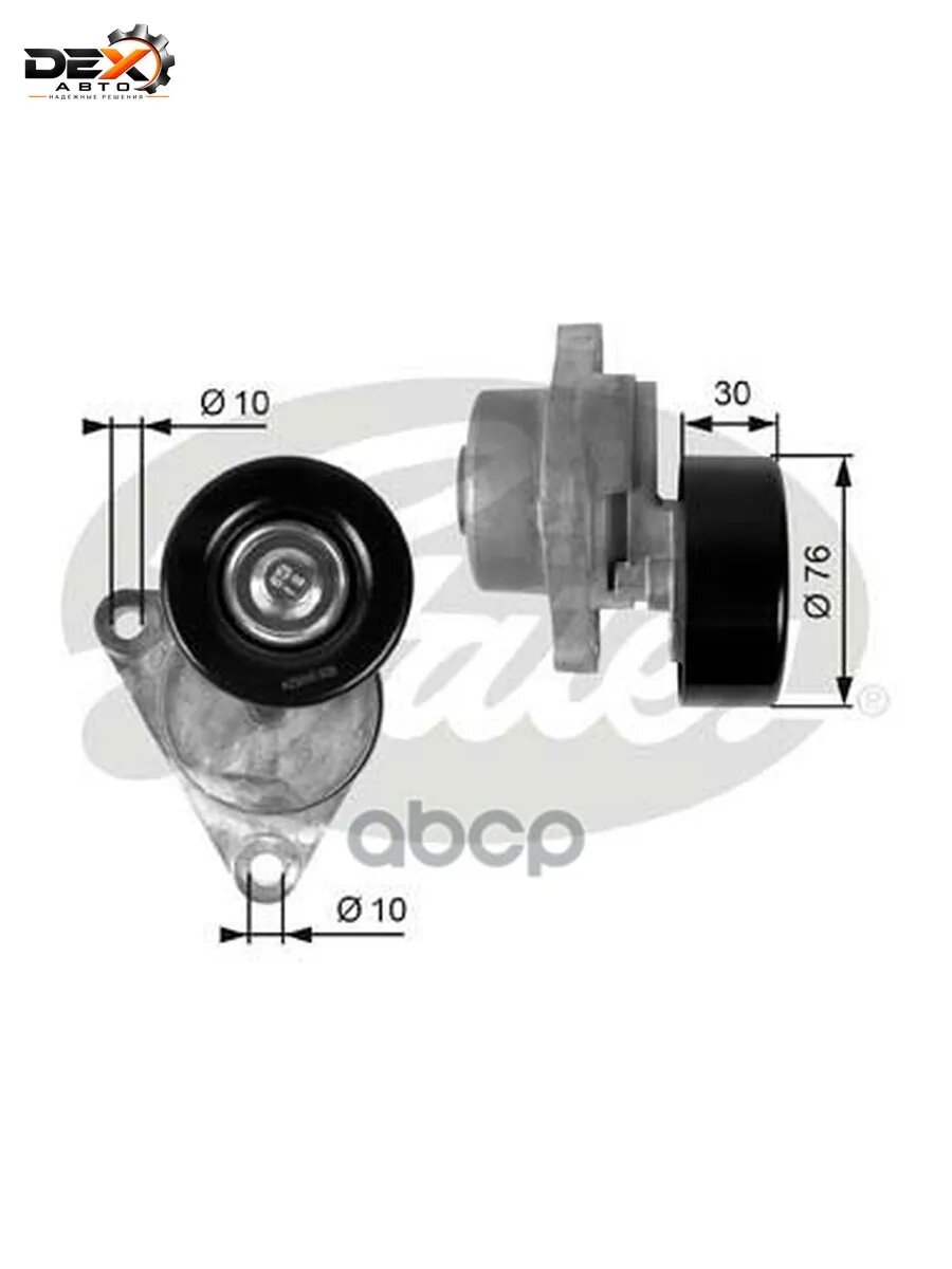Натяжитель приводного ремня T38376 для Chevrolet AVEO