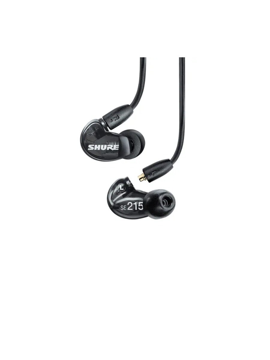 Проводные наушники Shure SE215, вкладыши, черные, без микрофона
