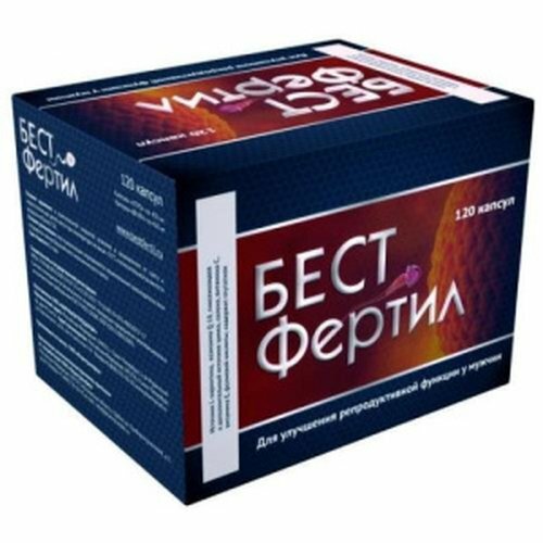 Бестфертил капсулы N120 для улучшения репродуктивной функции у мужчин.