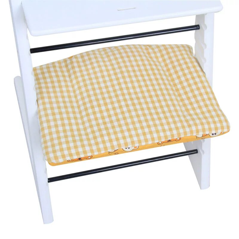 Подушка с подножкой для ростового стула Stokke Tripp Trapp, бежевая из натуральных материалов