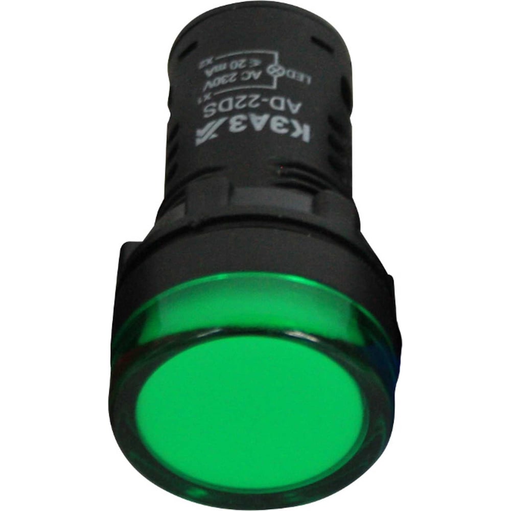 Лампа AD22DS(LED) матрица 22мм 230В зел. 10 шт. КЭАЗ 238693