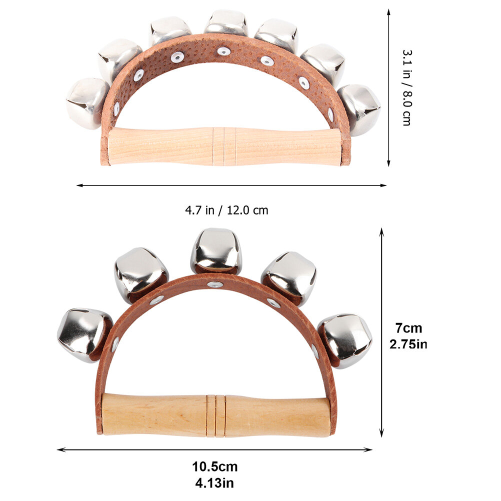 Детские Музыкальные Колокольчики Ручные Колокольчики 2 Шт СIZE 2X8X12CM
