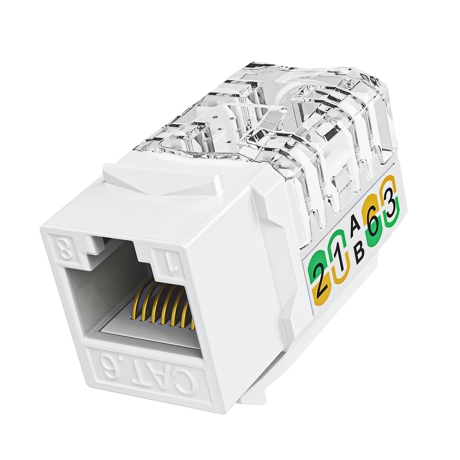 Natalink RJ45 Cat6 Keystone Jack адаптер 10 Гбит/с Белый, 30PCS, White