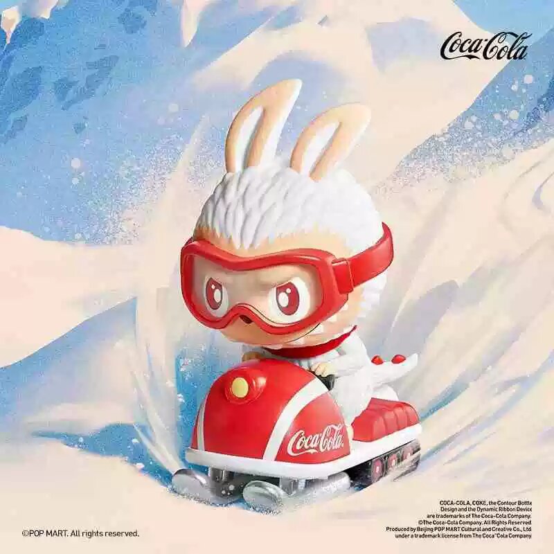 Фигурка POPMART THE MONSTERS LABUBU Coca-Cola Series Blind Box Открытая Коробка Неоткрытый Пакет Безумное Вождение