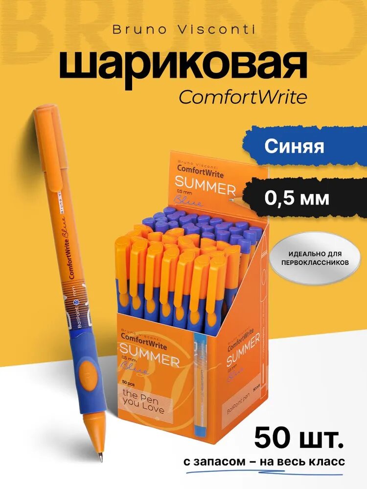 Линеры цветные набор Bruno Visconti "Basic.Summer", 12 цв, 0,4 мм / капиллярные ручки цветные набор, линеры для скетчинга и рисования