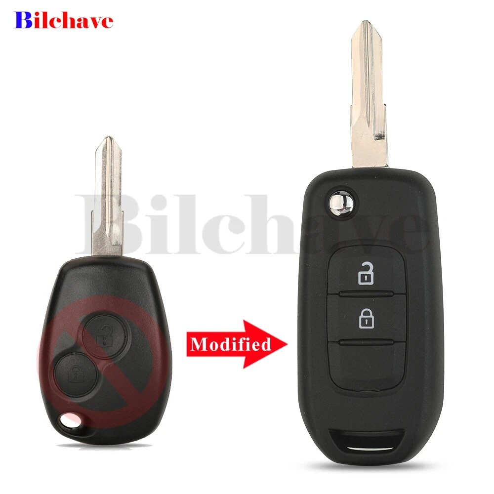 Модифицированный Корпус Выкидного Ключа Для Renault Megan Modus Clio Kangoo Logan 2BTN VAC102