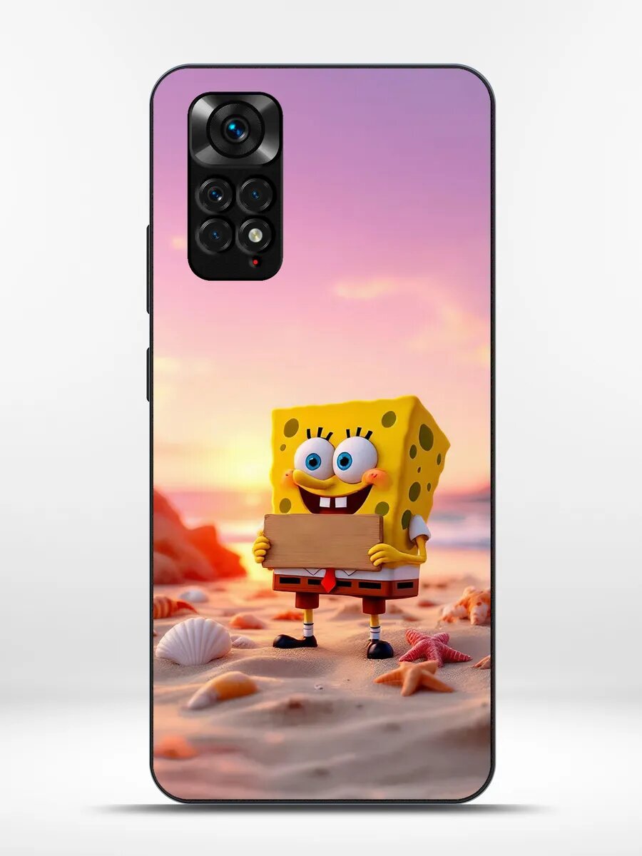 Чехол на Redmi Note 11 губка боб