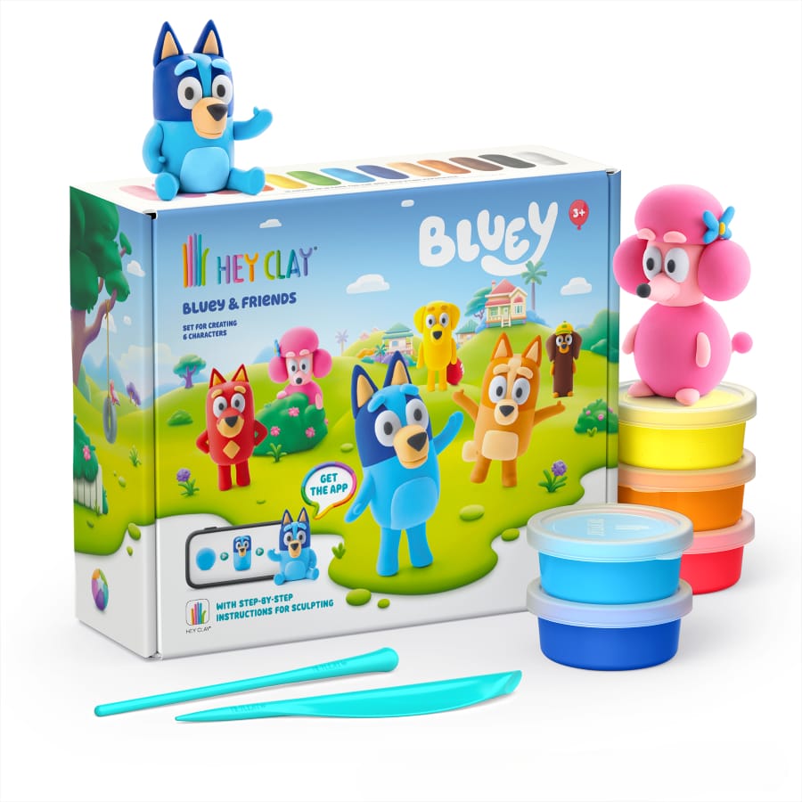 Пластилин Hey Clay Bluey, 15 шт
