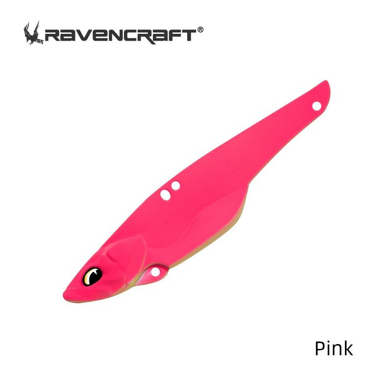 Ravencraft 6г Розовый Привлекательный Металлическая Вибра Лур для Ловли Окуня, Набор 1