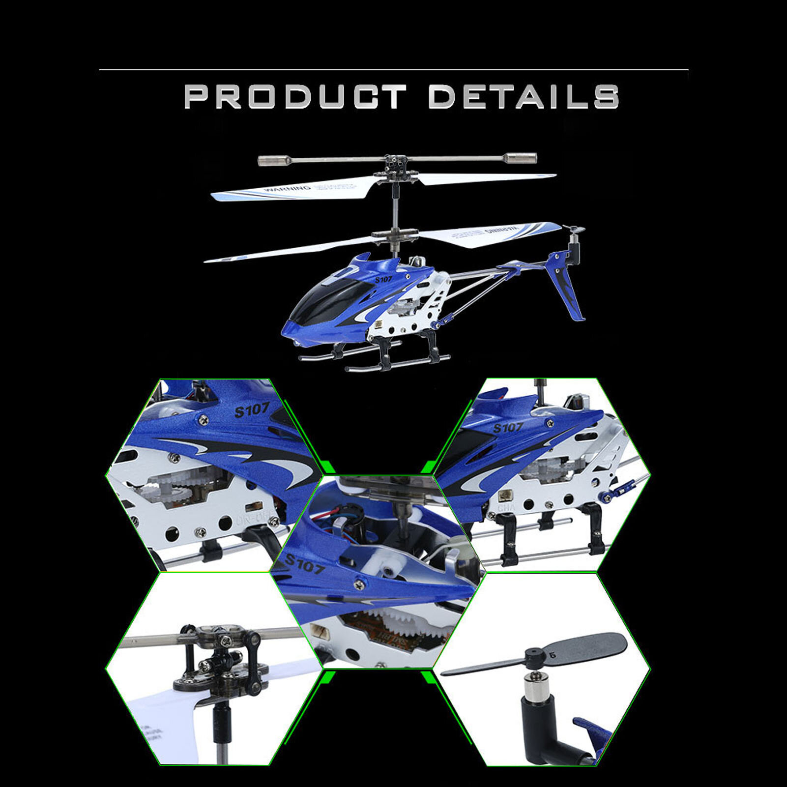 Научно-исследовательский вертолет Syma S107G S107G Blue