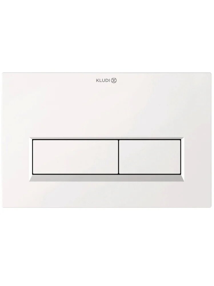 Кнопка смыва для инсталляции Kludi Unifix 32PP0153 белая, матовая, двойной смыв