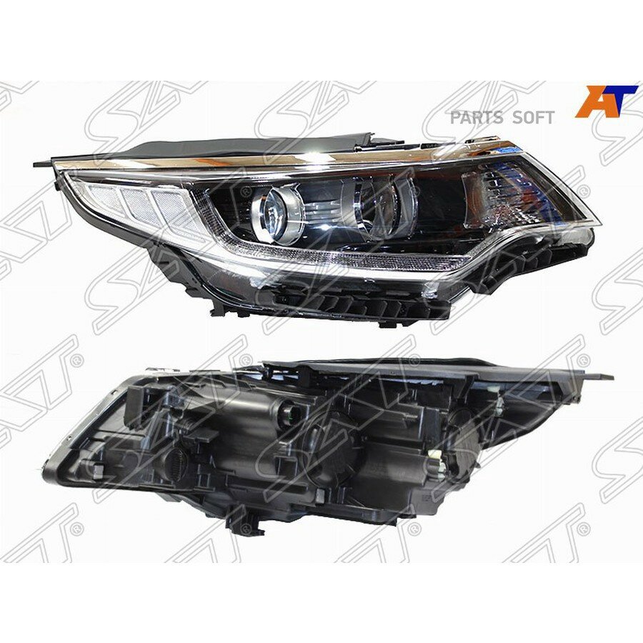 Фара Kia Optima 16-18 (Справа/ LED/Галоген/ ДХО/ С электрокорректором) от официального дистрибьютора, SAT, артикул ST2231161R