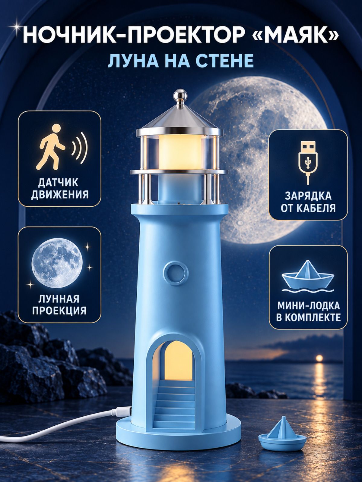 Настольная лампа в виде Чаризарда.