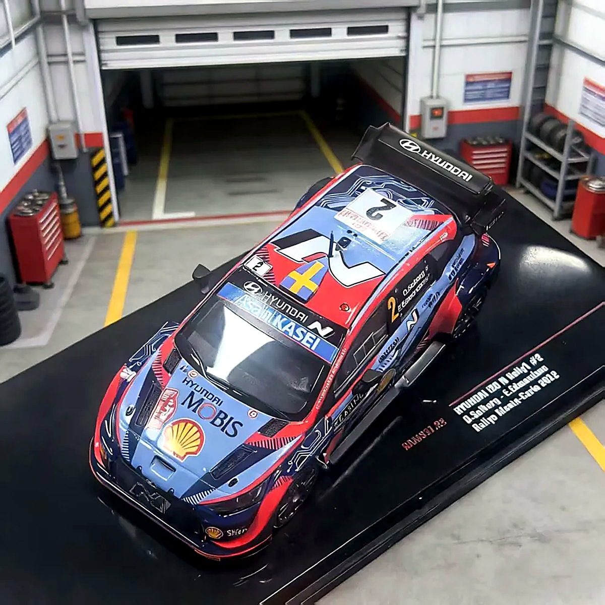 МашинкаIxo 1/43 Hyundai i20 N Rally1 #2 Rally Monte Carlo 2022 Diecast Car Model Литая модель автомобиля