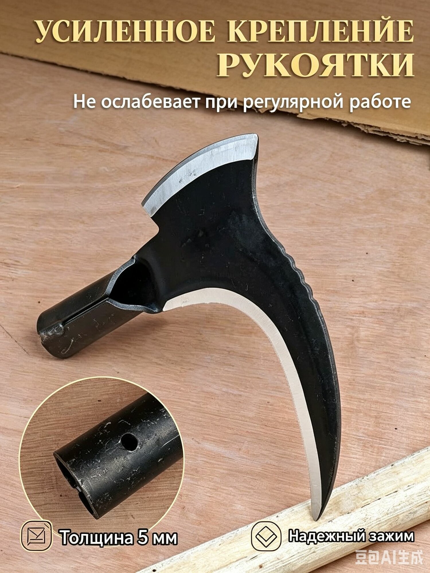 Коса металл лезвие 21 см 3.5 мм