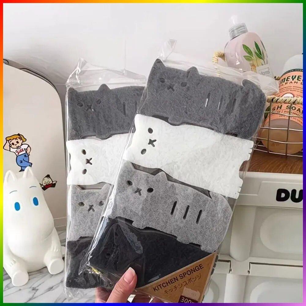 Губка, eco foam, 4 шт.