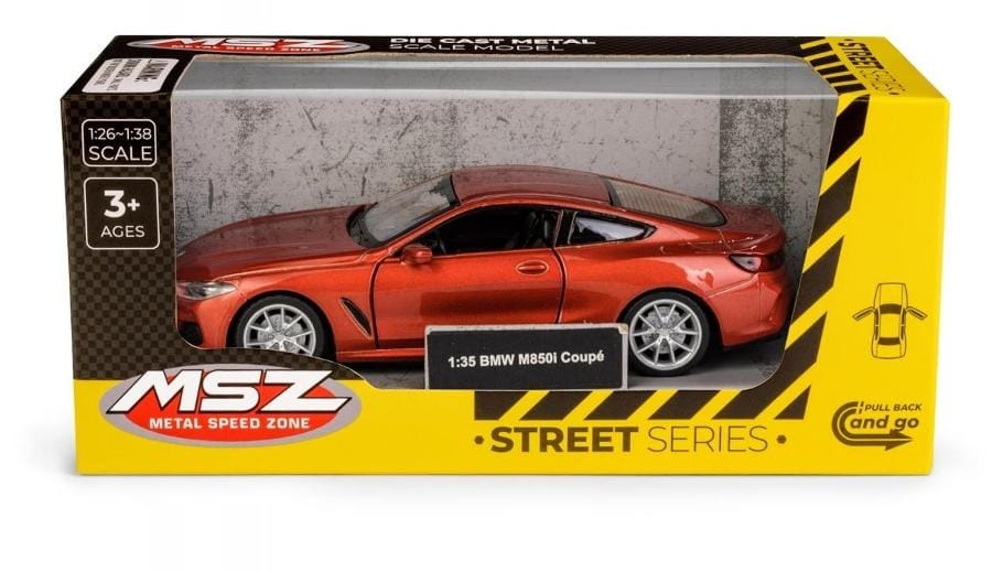 Игрушечная машинка Daffi MSZ BMW M850i Coup , красный, 1:35