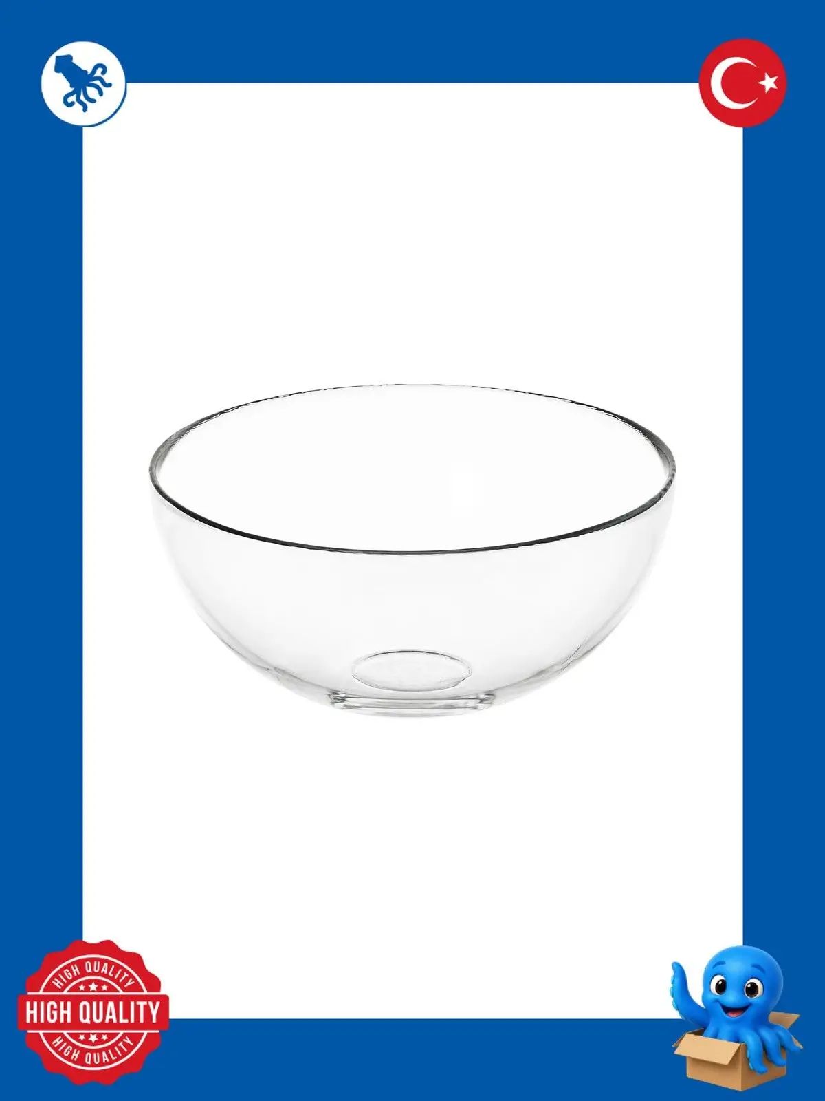IKEA Миска 1600 мл прозрачный, 1 шт